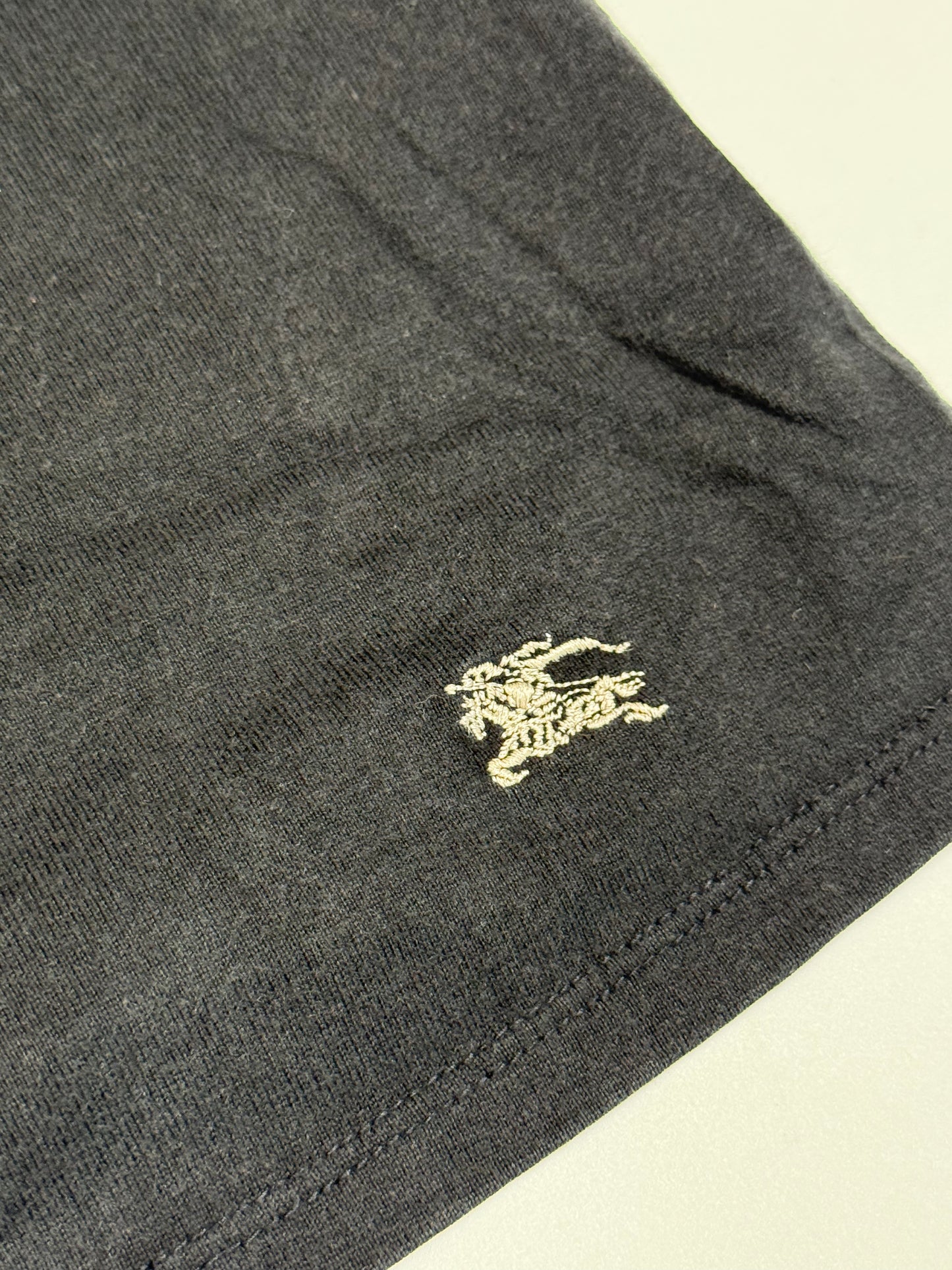 VINTAGE BLUE BURBERRY SIGNATURE POLO (L)